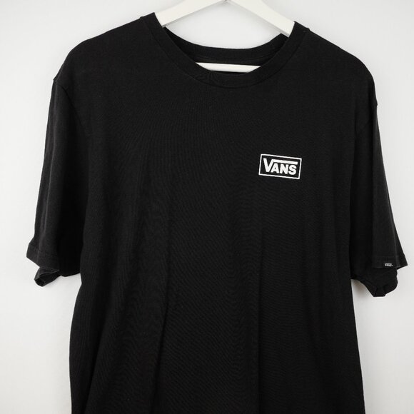 Vans Shirt Mens XL Black Slim Fit Off The Wall Short Sleeve Skater Skateboarding - Picture 5 of 12